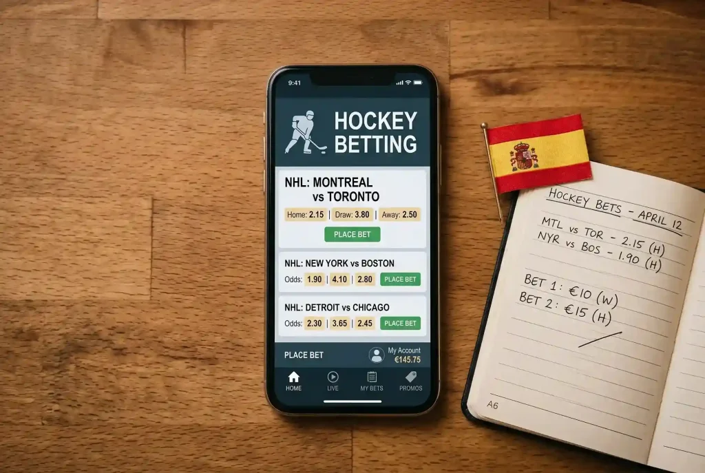 Apuestas NHL con licencia DGOJ y operadores legales en España