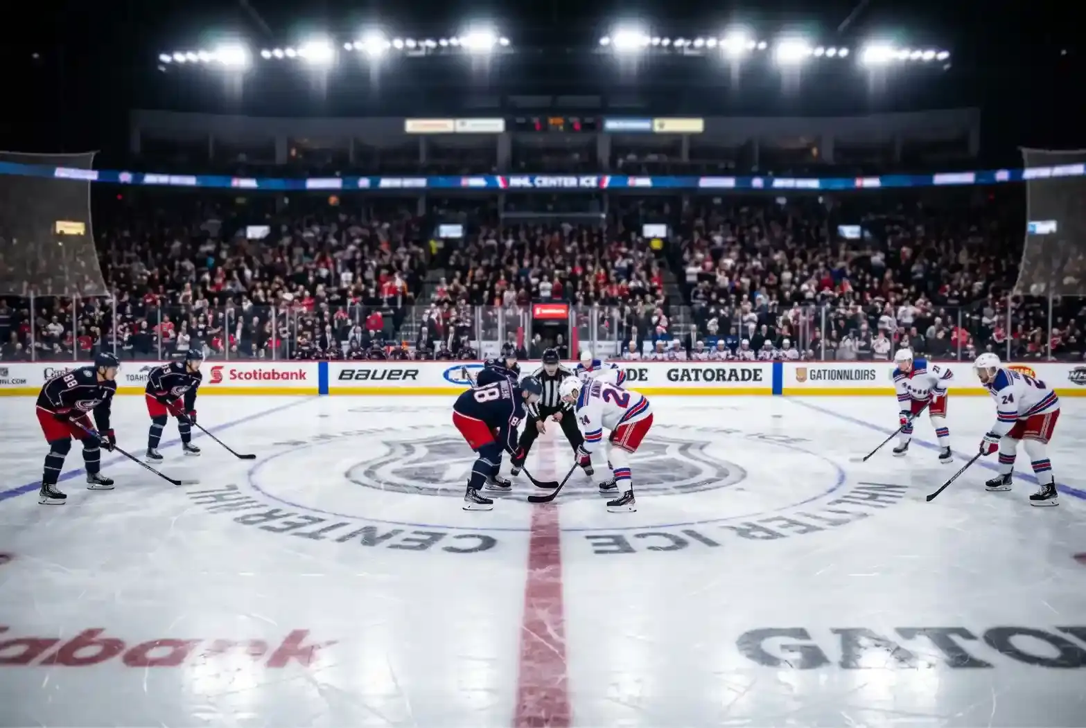 Tipos de apuestas en la NHL con ejemplos de moneyline, puck line y over/under